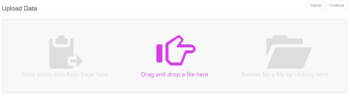 Upload Data Purple Icon